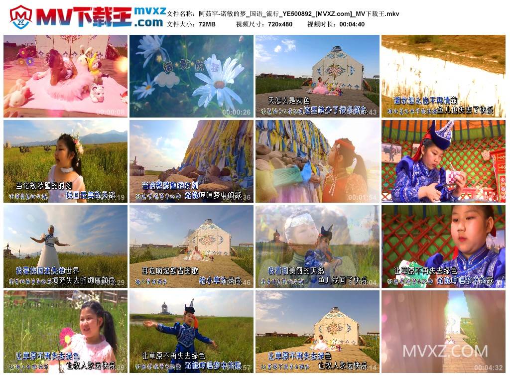 阿茹罕-诺敏的梦_国语_流行_YE500892